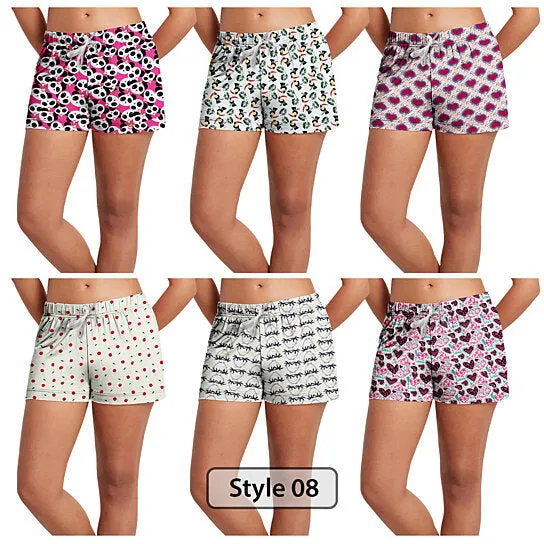 3-Pack: Women's Comfy Lounge Bottom Pajama Shorts with Drawstring