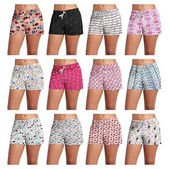 3-Pack: Women's Comfy Lounge Bottom Pajama Shorts with Drawstring