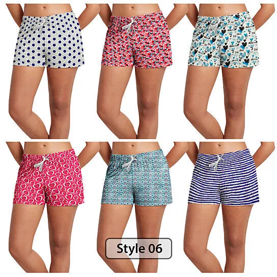 3-Pack: Women's Comfy Lounge Bottom Pajama Shorts with Drawstring