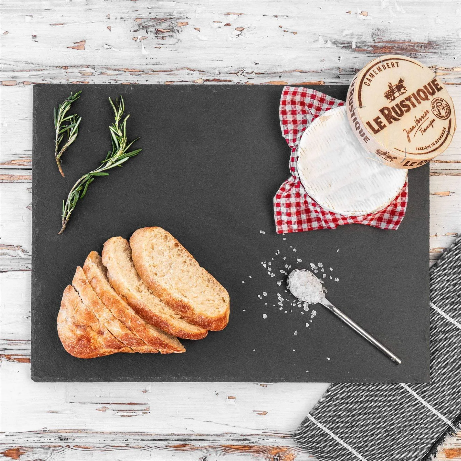 40cm x 30cm Rectangle Slate Serving Platter - By Argon Tableware