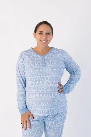 Arctic Fair Isle | Adult Henley