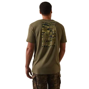 Ariat Tonal Camo Flag Tee