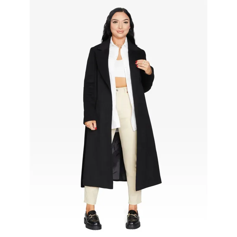 Belted Longline Duster Coat