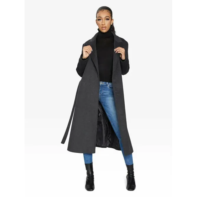 Belted Longline Duster Coat