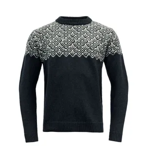 BJORNOYA SWEATER CREW NECK INK/OFF WHITE