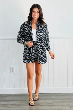 Black In Bloom Shirt & Shorts Set (Reg.)