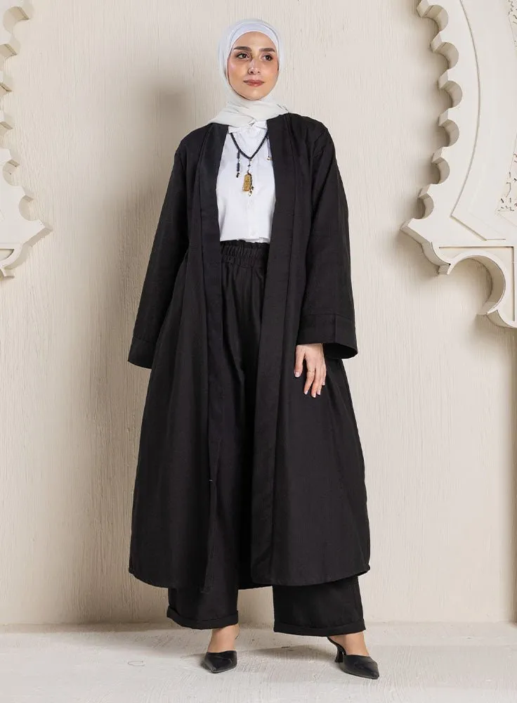 Black Jacquard Pant