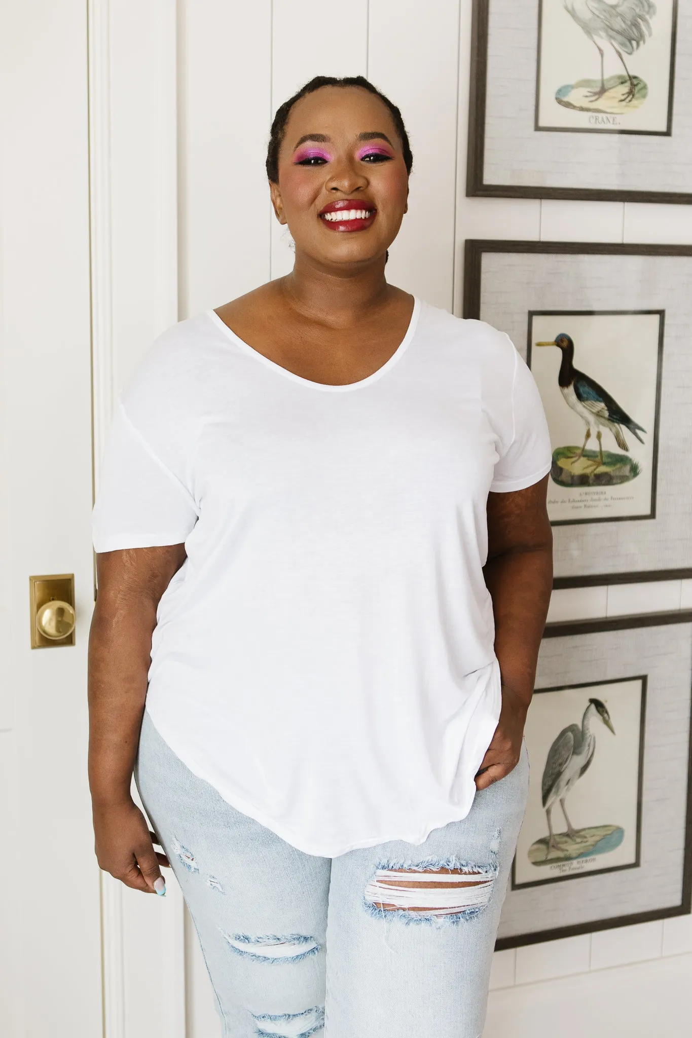 Breezy Air Tee In White - 4/14/2022