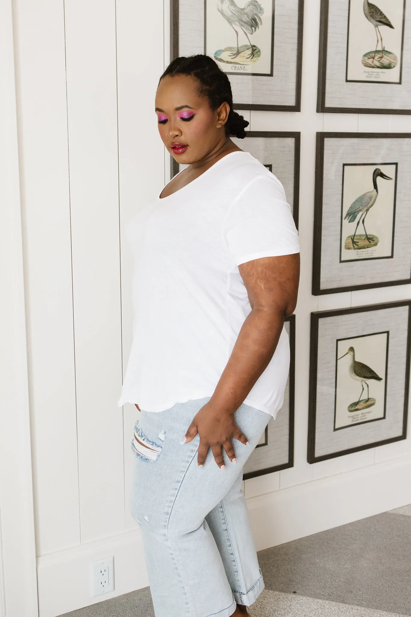Breezy Air Tee In White - 4/14/2022