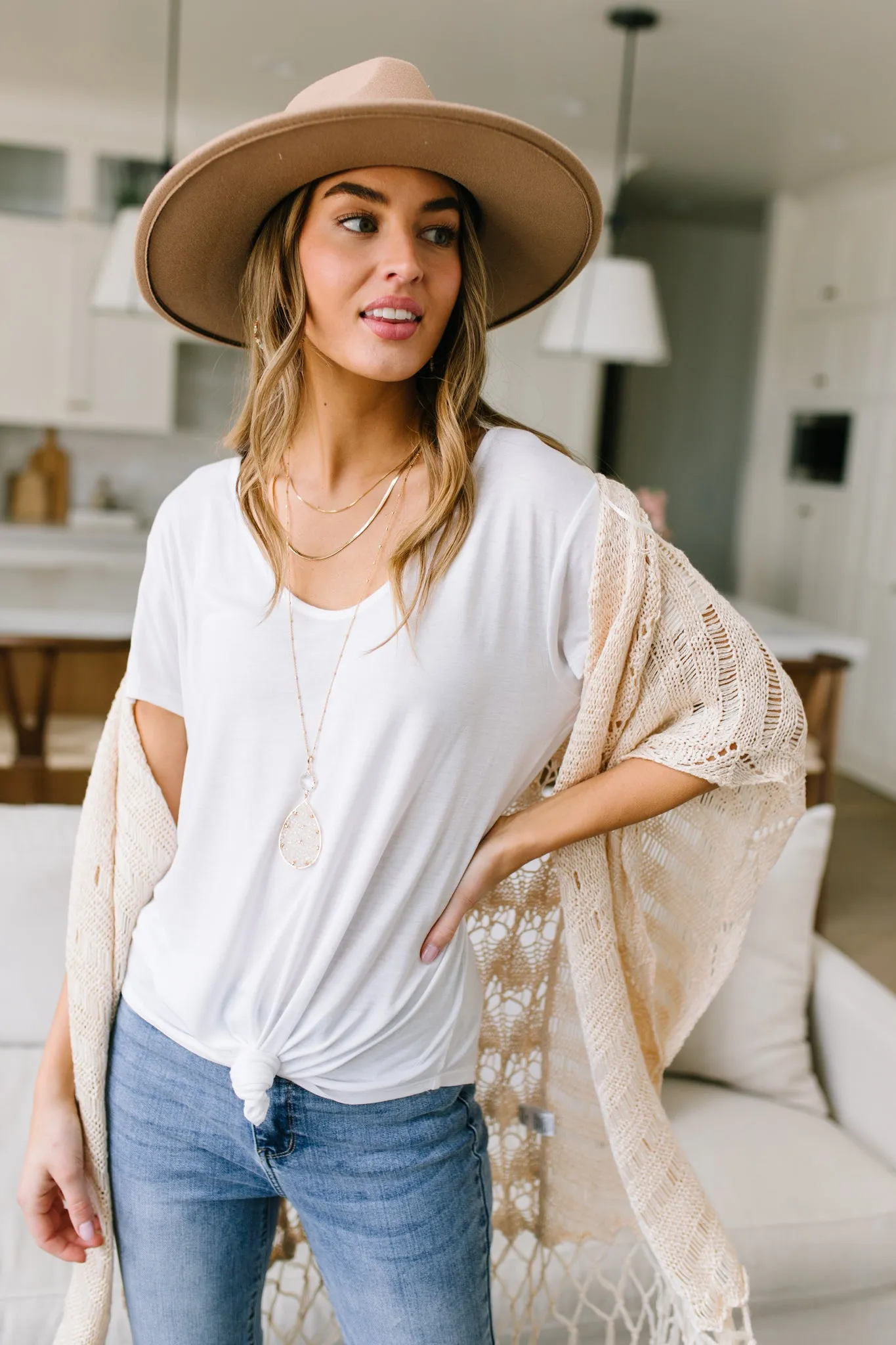 Breezy Air Tee In White - 4/14/2022