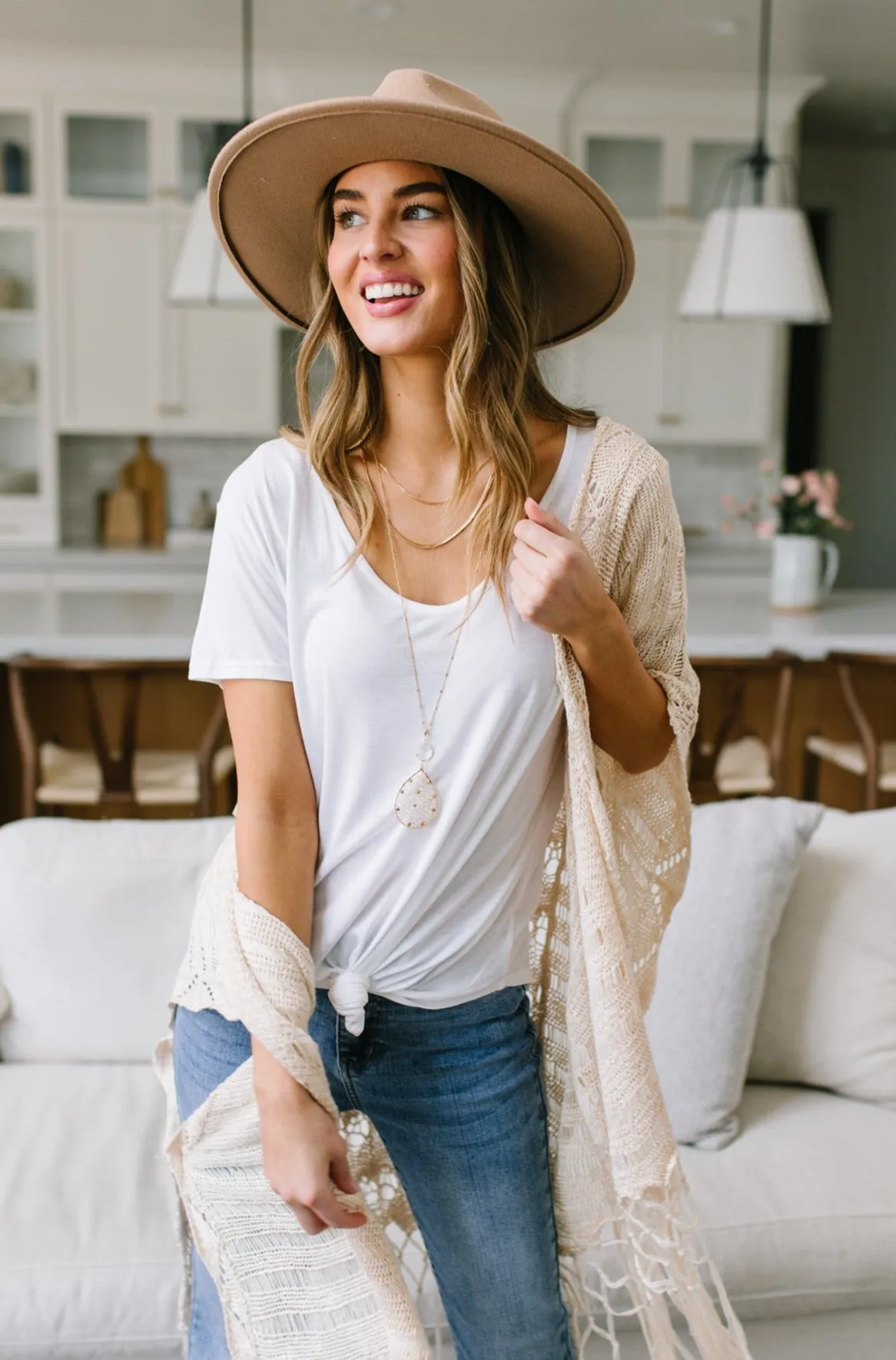 Breezy Air Tee In White - 4/14/2022
