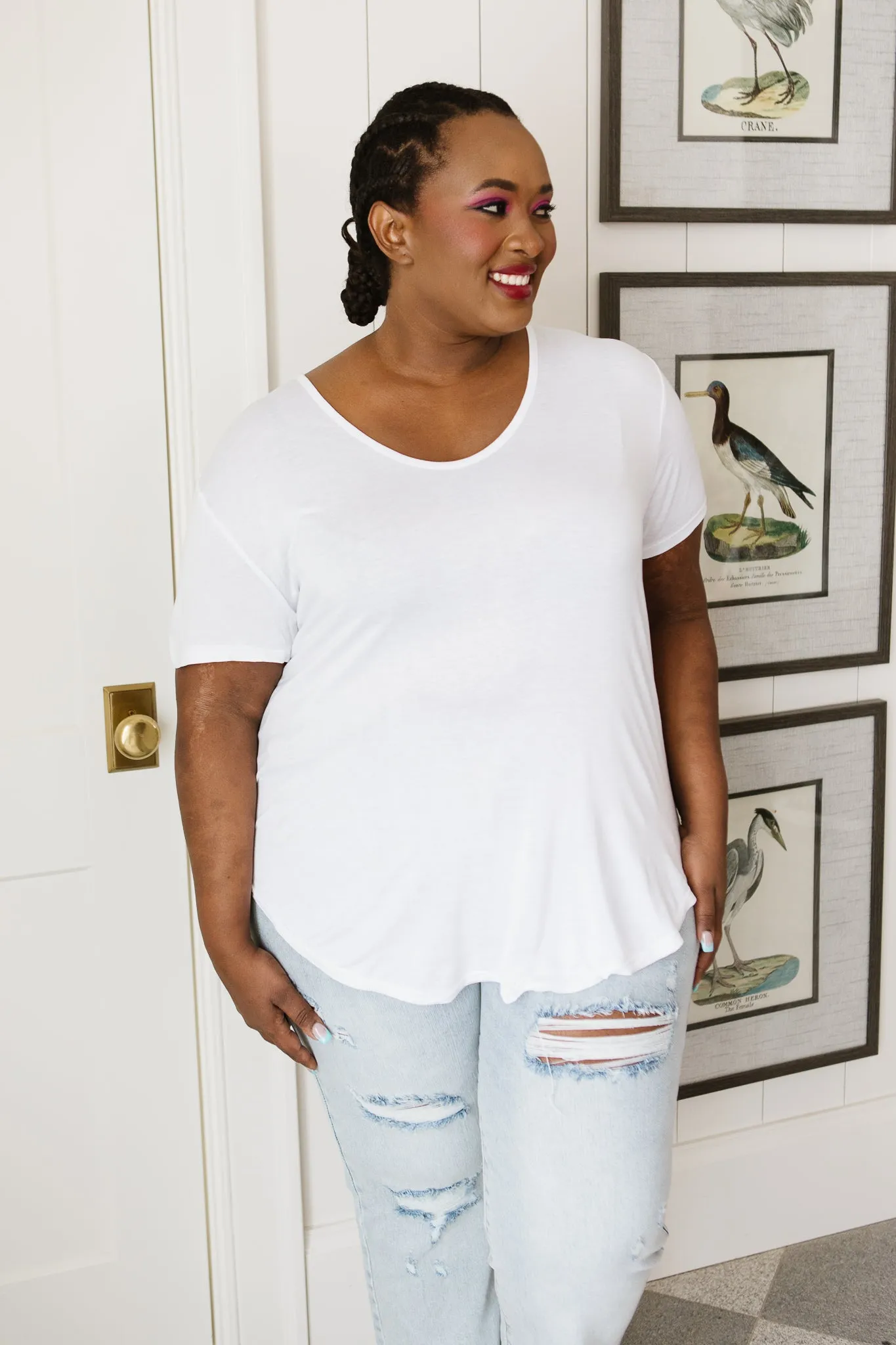 Breezy Air Tee In White - 4/14/2022