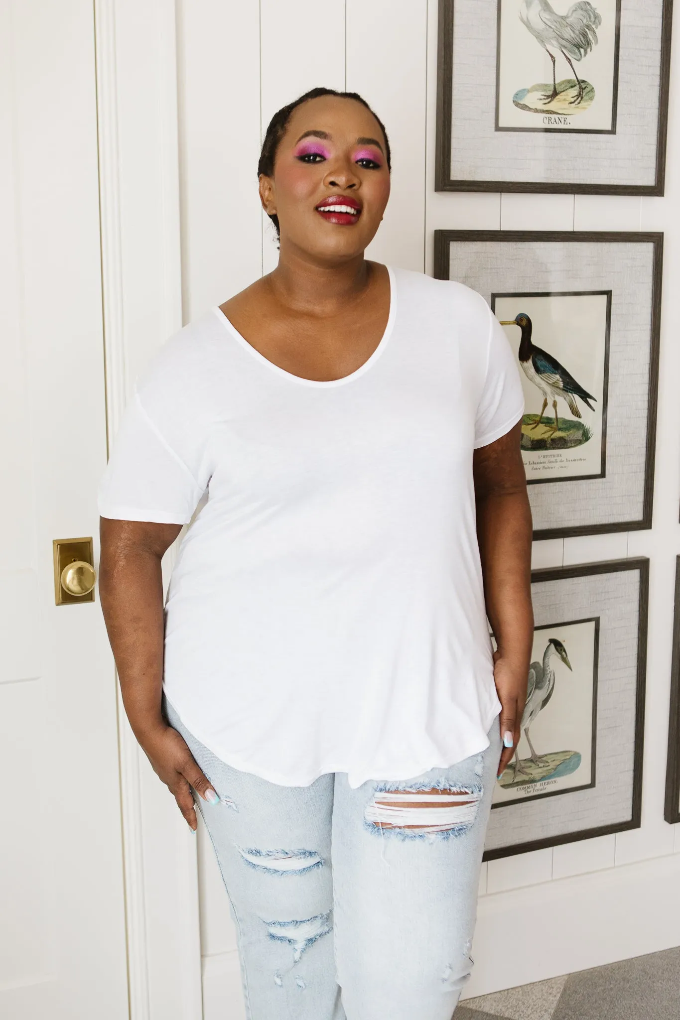 Breezy Air Tee In White - 4/14/2022