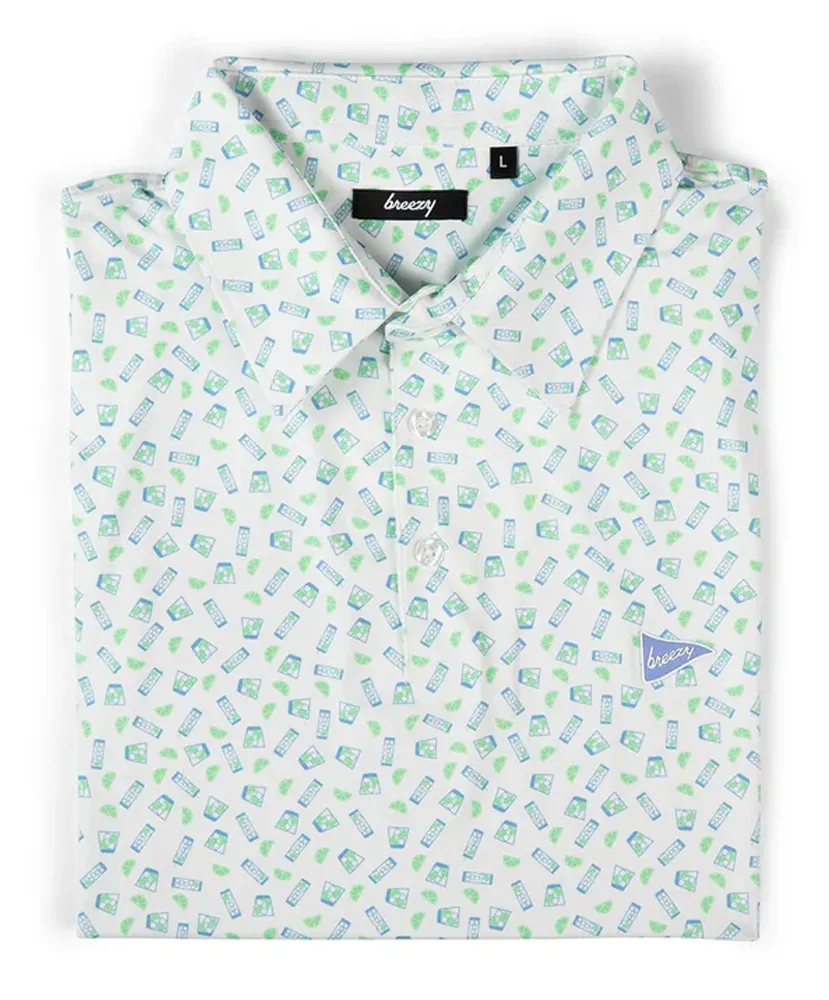 Breezy Performance Polo - Vodka Soda