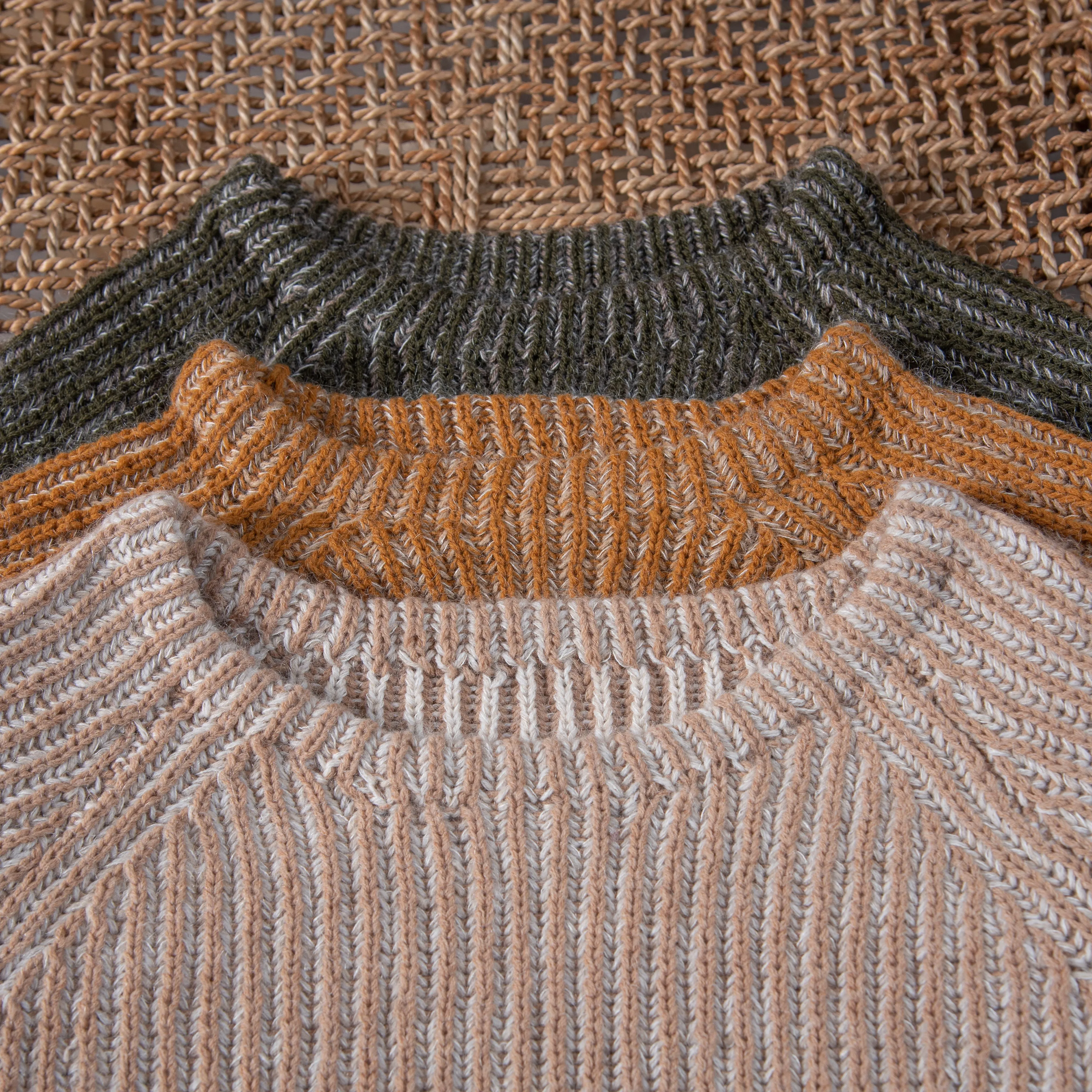 Brioche sweater (Women) - Moss