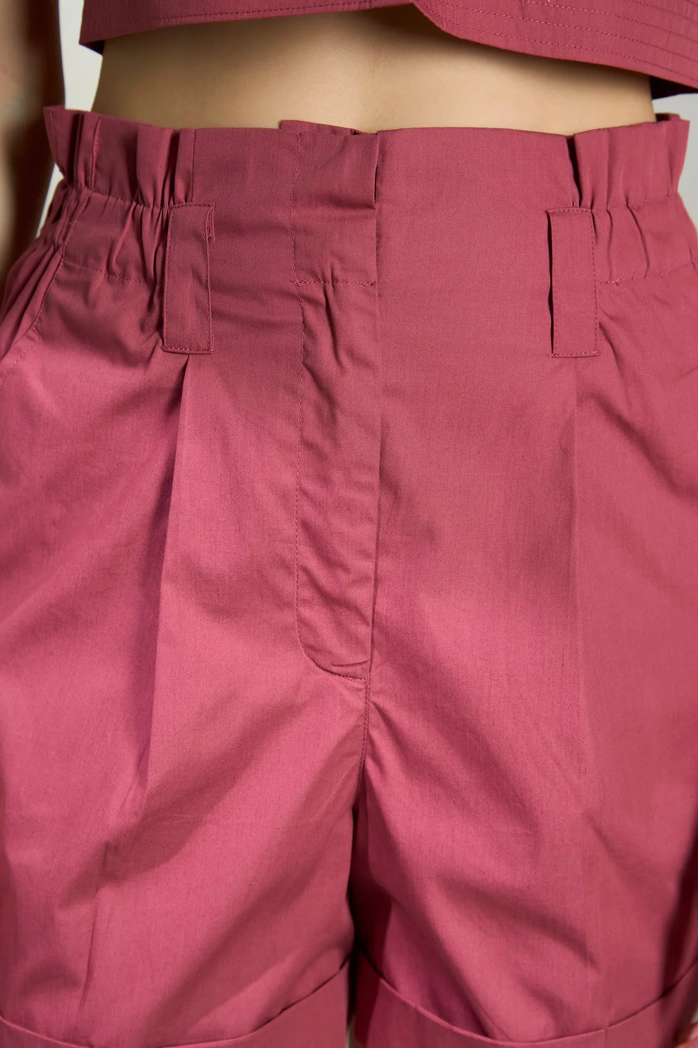 Brittani Shorts|Paper Bag Cotton Shorts
