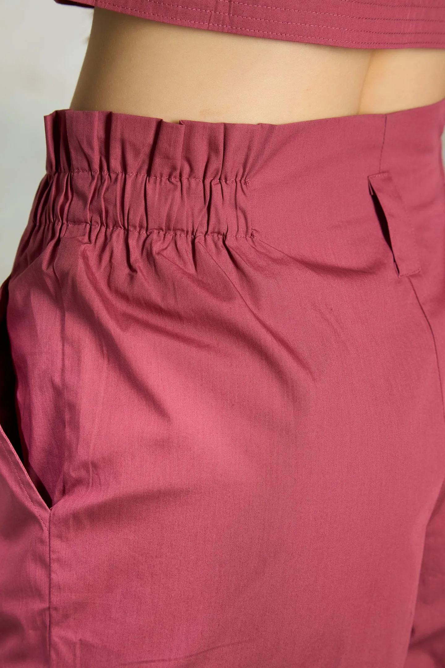 Brittani Shorts|Paper Bag Cotton Shorts