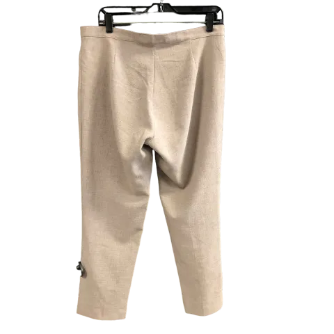 Brown Pants Linen carol , Size 6