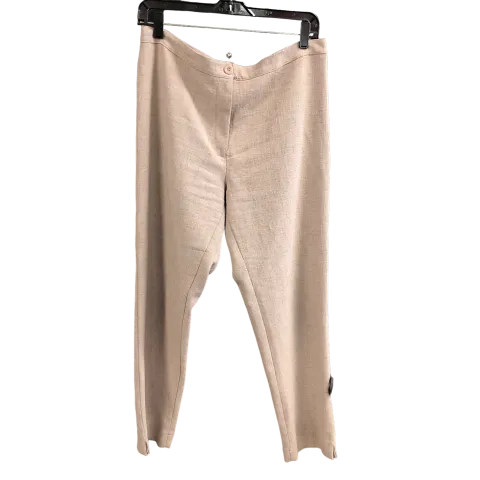 Brown Pants Linen carol , Size 6