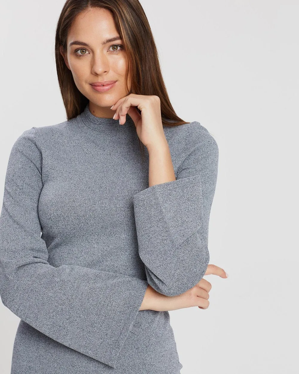Charm Long Sleeve Knit Dress