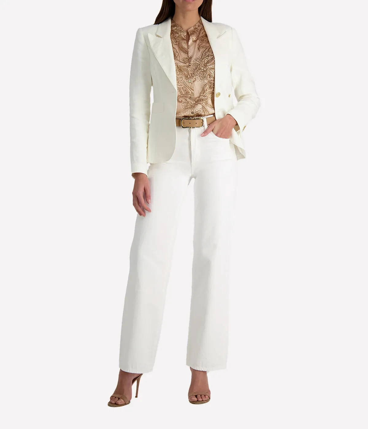 Classic Duchess Blazer in Ivory