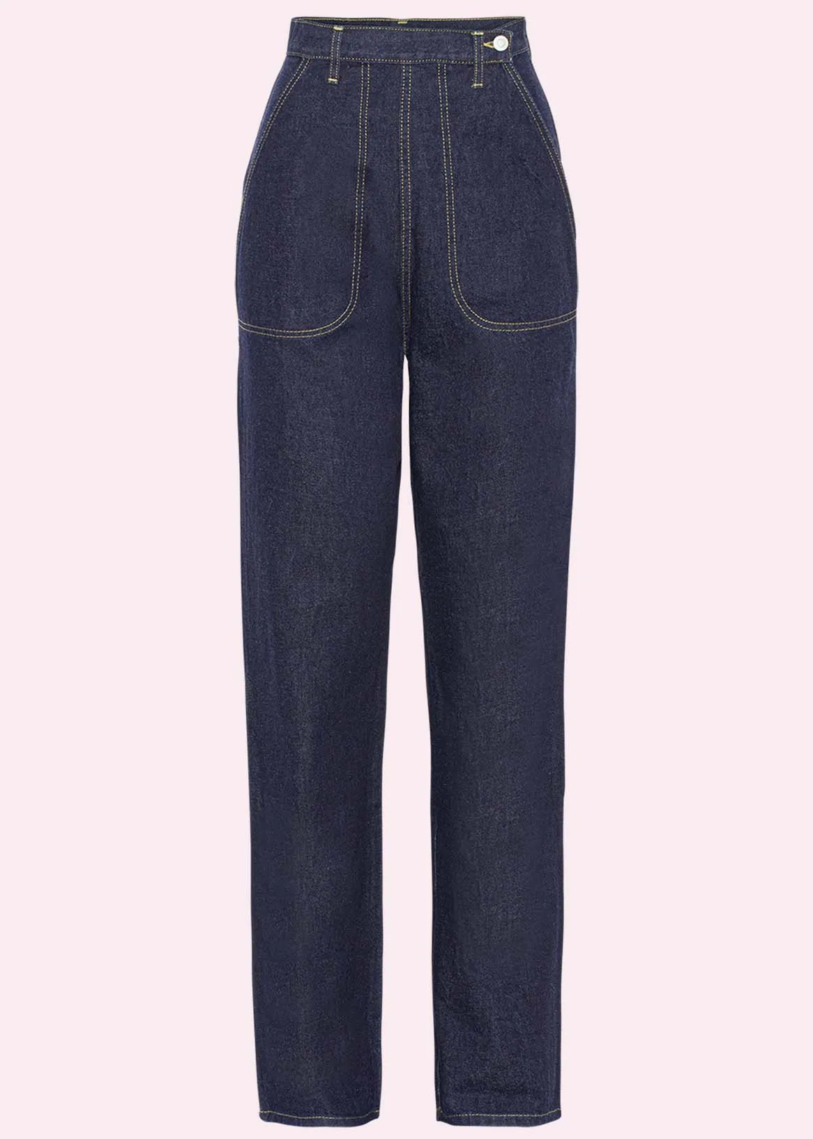 Classic jeans i mørk blå