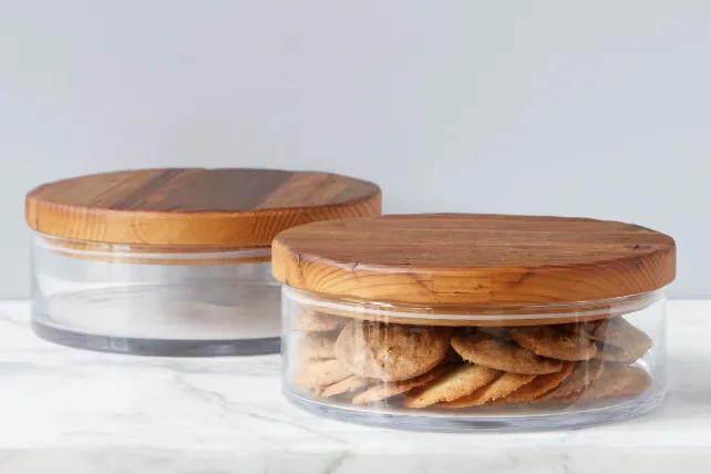 Classic Wood Top Cannister