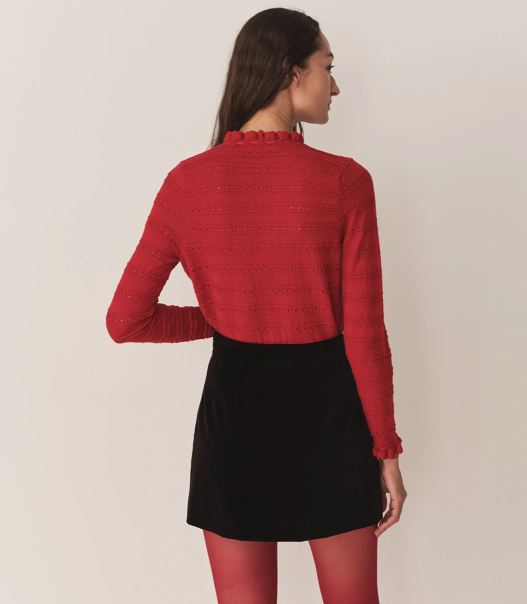 CORDELIE TOP -- WILD CHERRY