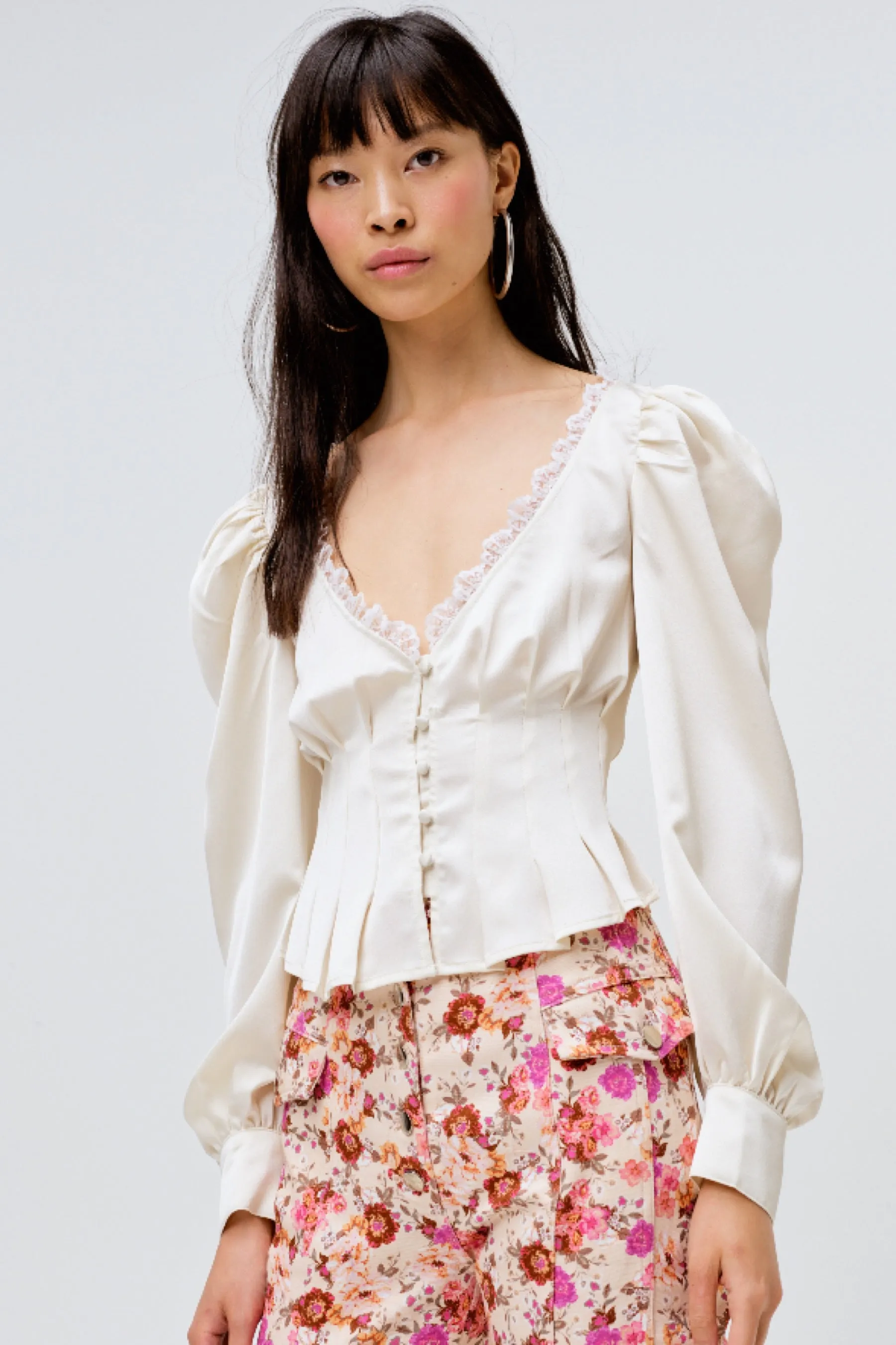 Creme Elisa Blouse