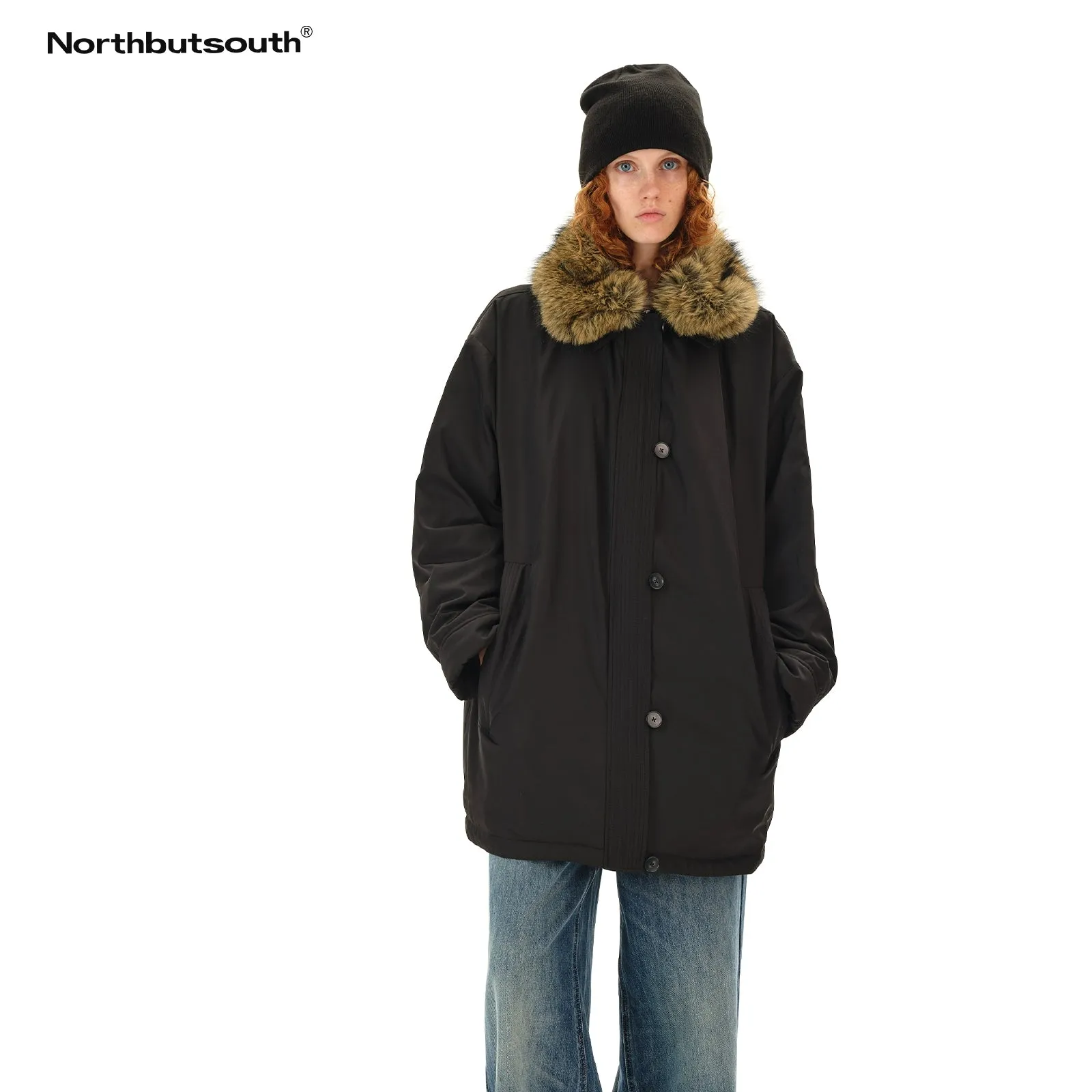 Detachable Fur Collar Down Parka