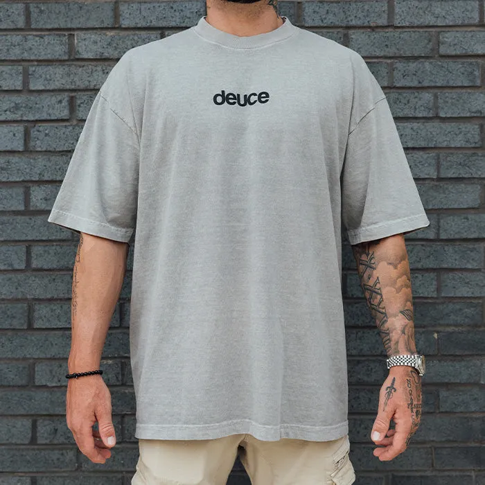 Deuce Statement Tee | Vintage Silver