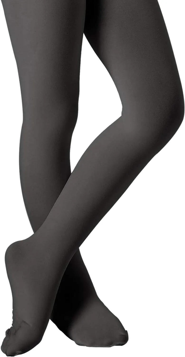 DIPUG Ballet Tights for Girls - Thick Soft Footed Dance Tights for Toddlers and Kids