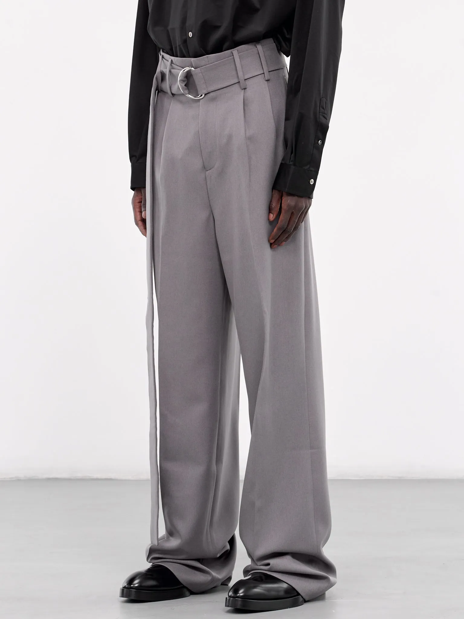 Double Pleated Trousers (007-15G-LIGHT-GREY)