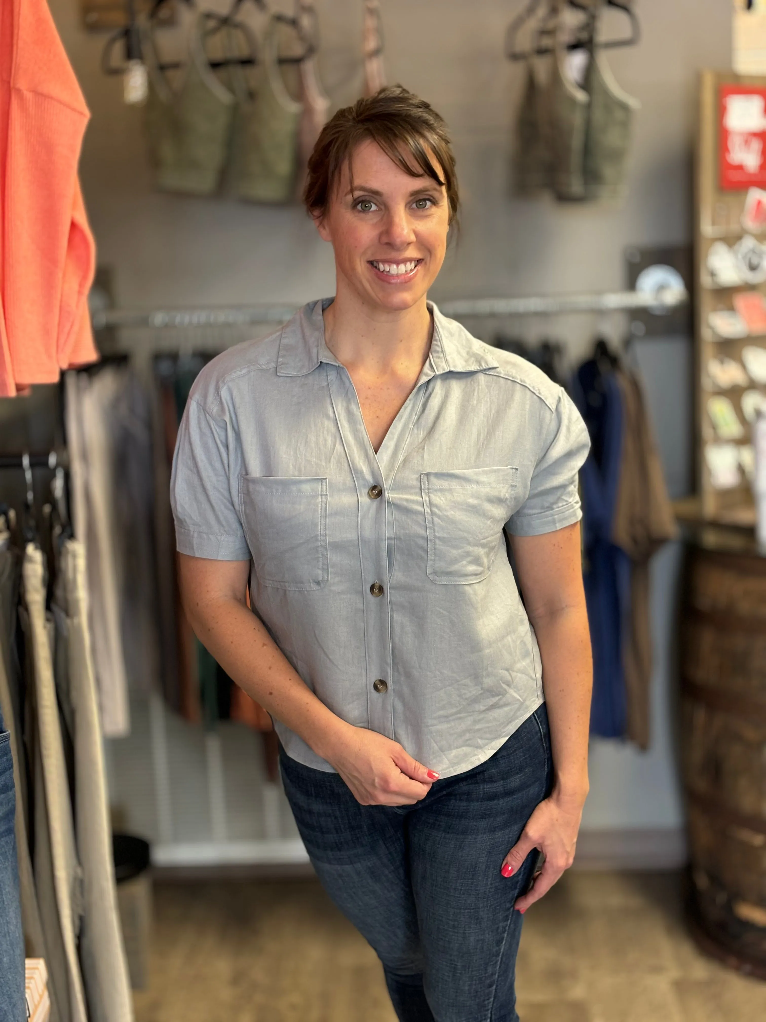 Easy Breezy Linen Top