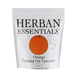 ESSENTIAL OIL TOWELETTES - ORANGE X20