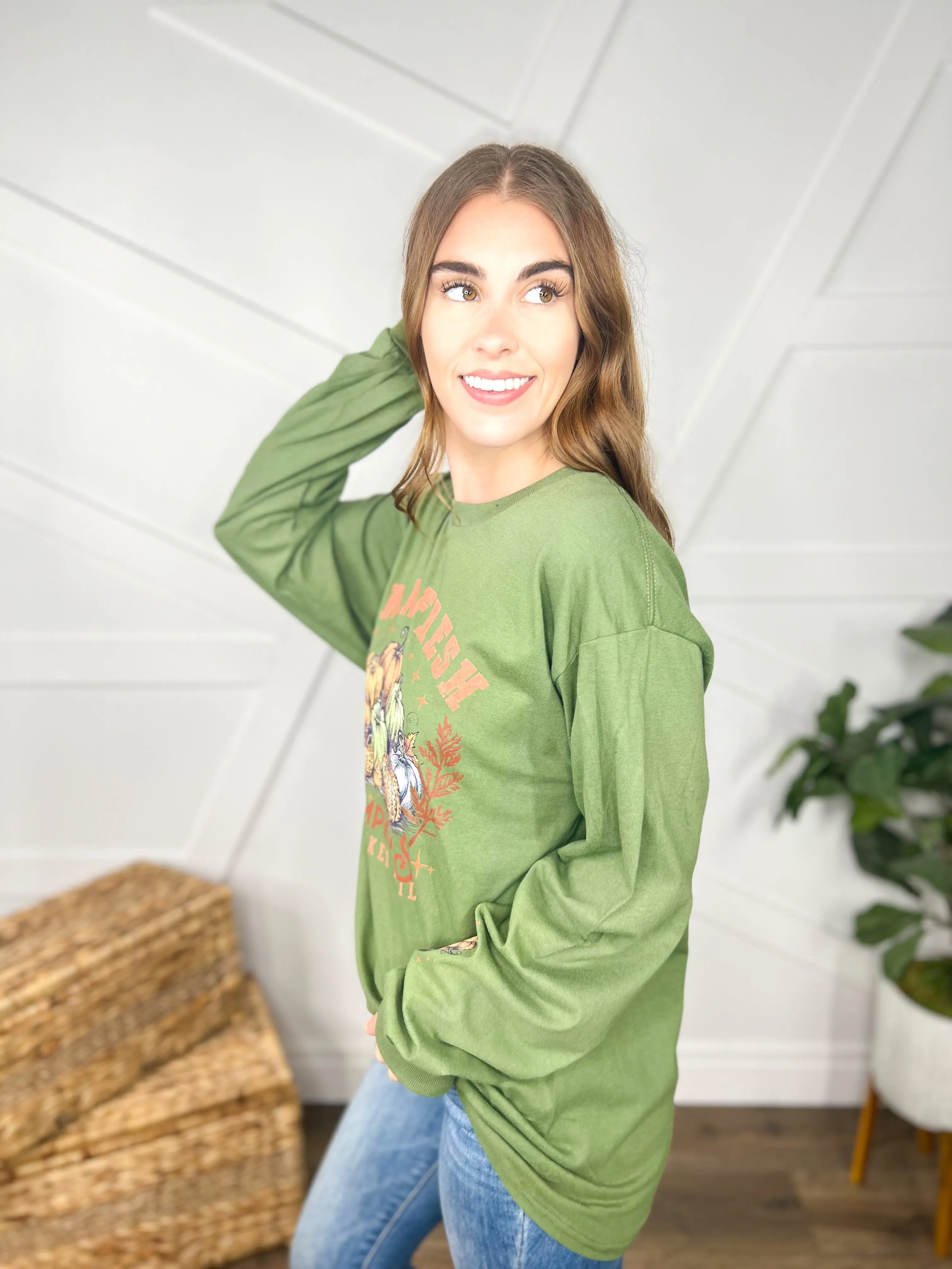 Farm Fresh Pumpkins Graphic Long Sleeve