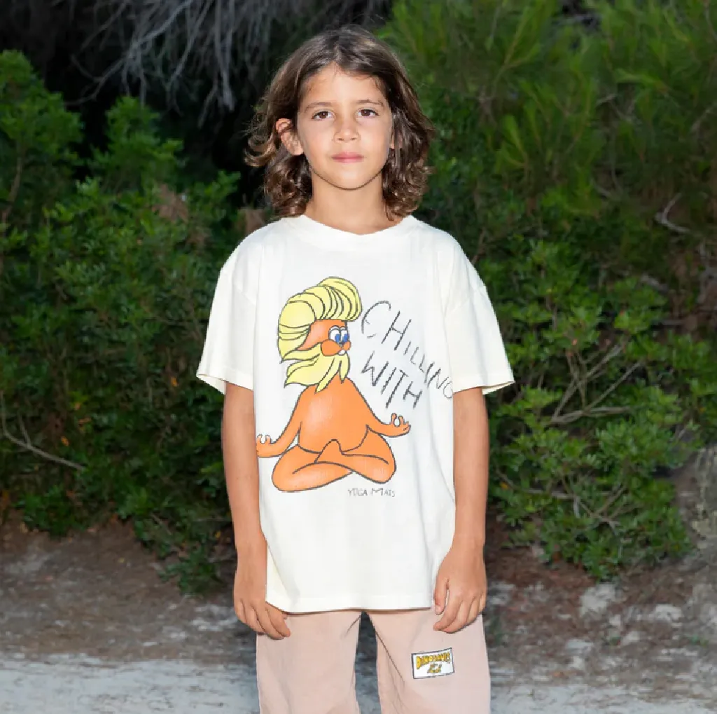 Fresh Dinosaur Chillin' Tee Shirt (cream)