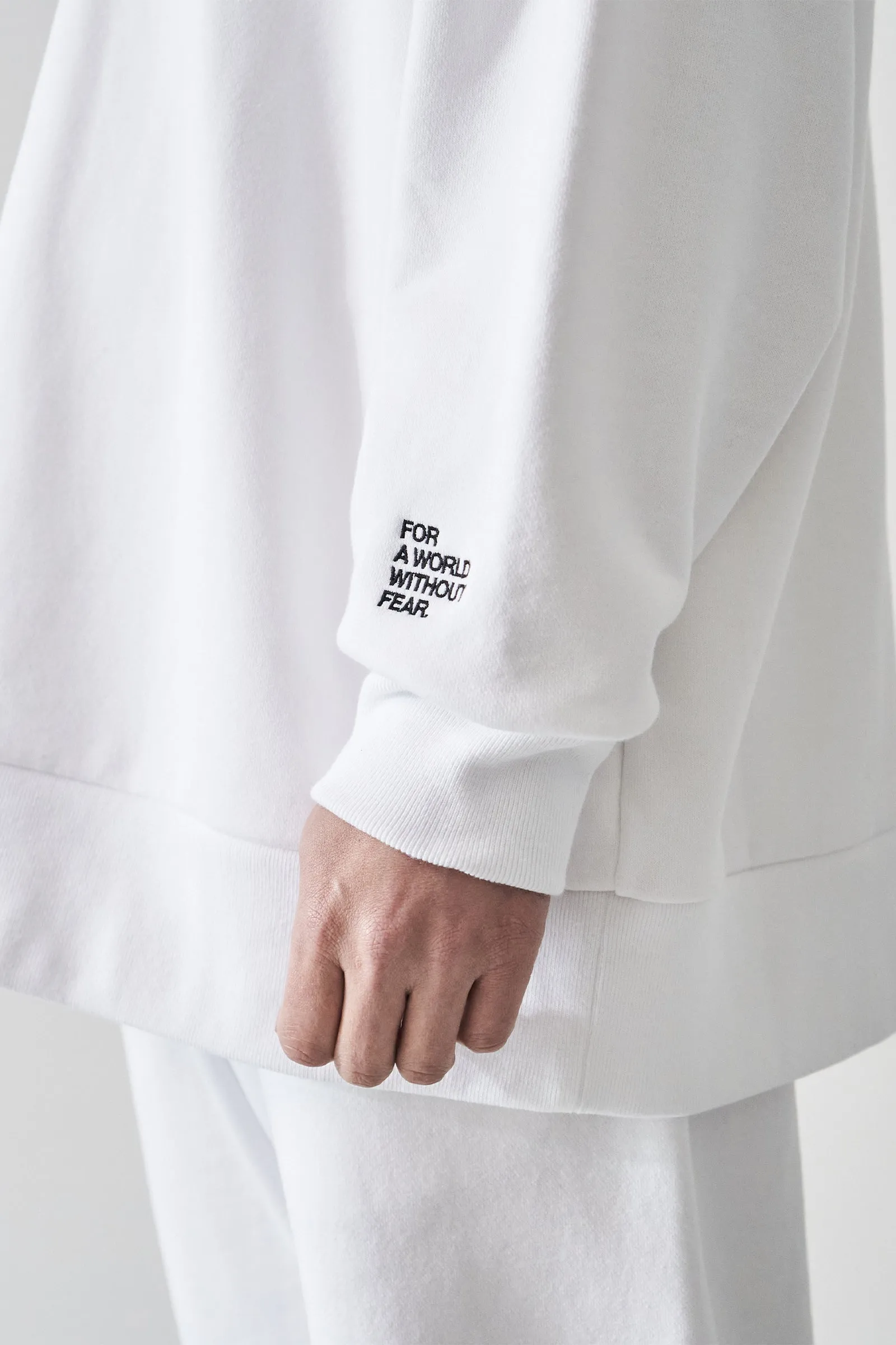 Fresh Service / VIBTEX for FreshService SWEAT CREW NECK PULLOVER - White