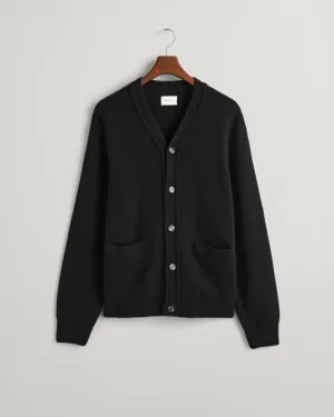 Gant Apparel Mens SOFT WOOL CARDIGAN 005/BLACK