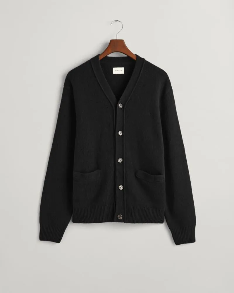 Gant Apparel Mens SOFT WOOL CARDIGAN 005/BLACK