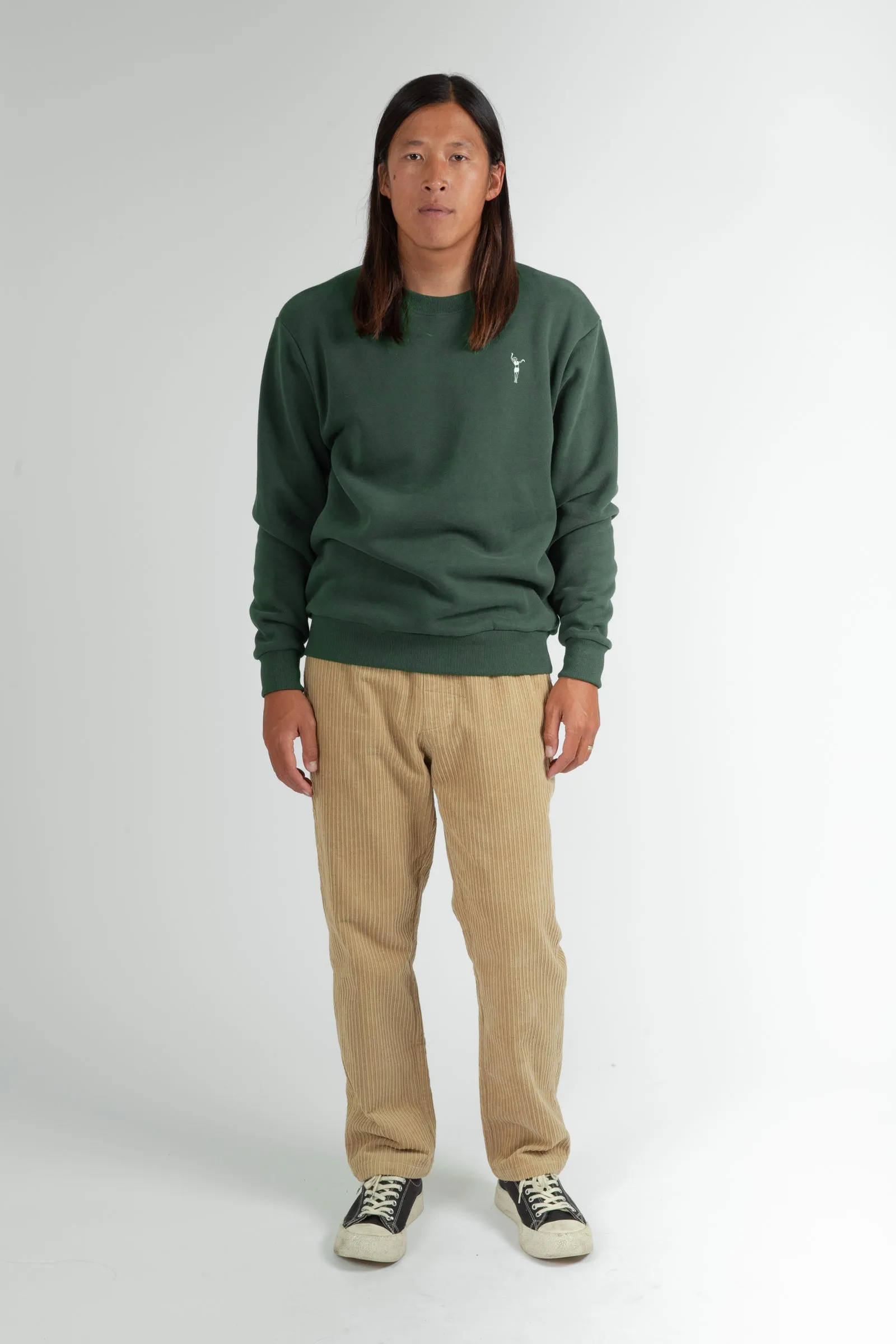 Glisser Crew Fleece Green