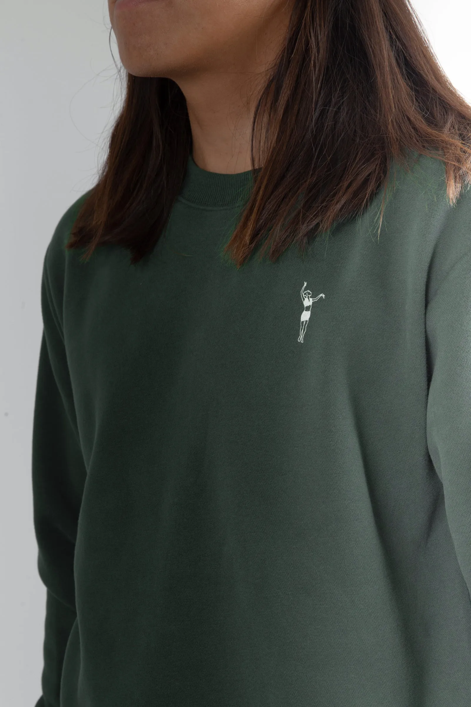 Glisser Crew Fleece Green