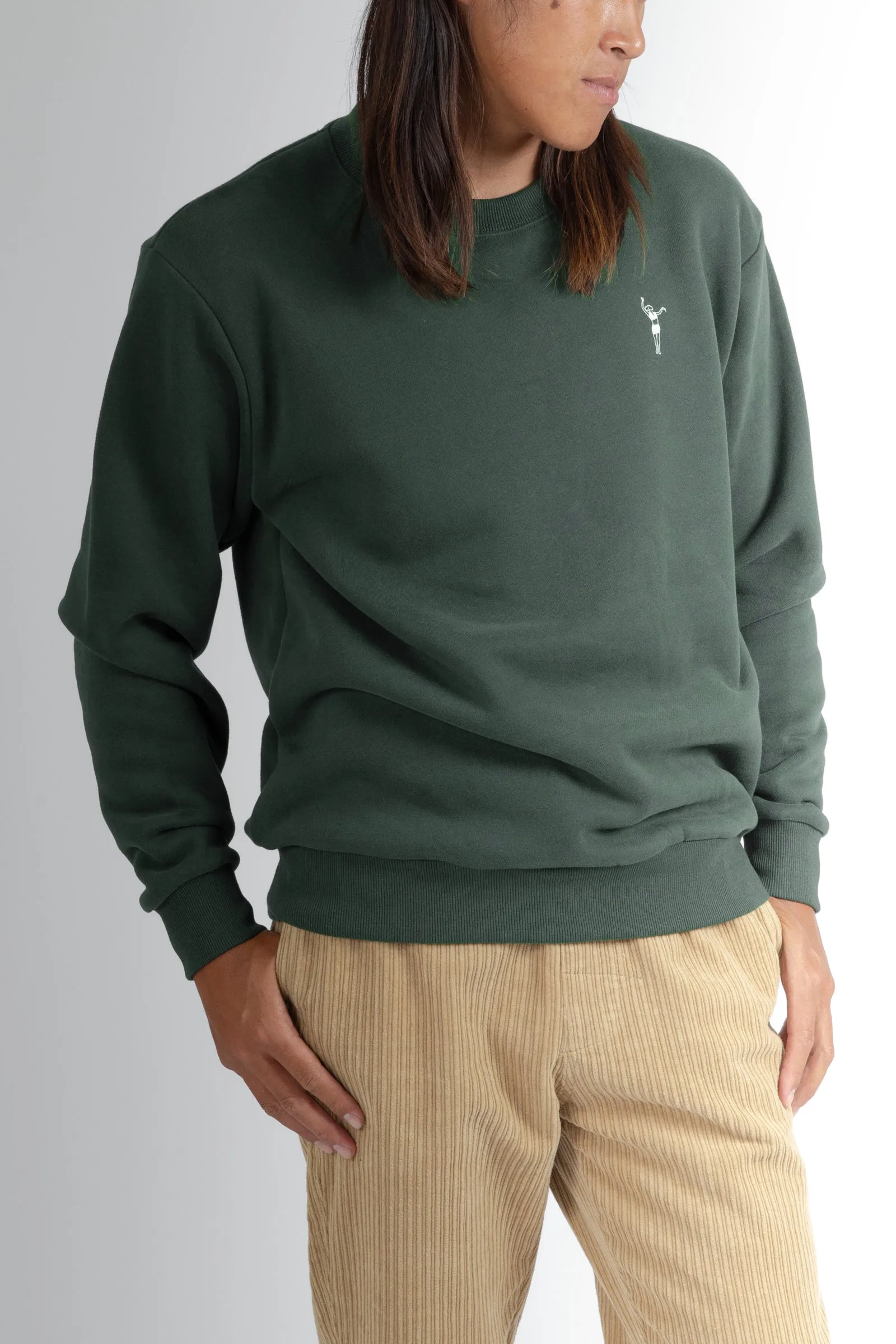 Glisser Crew Fleece Green