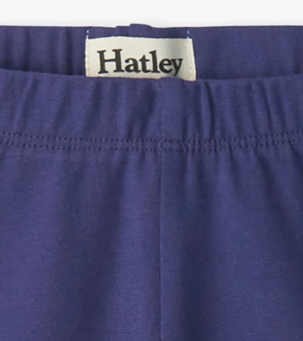 Hatley Girls Navy Bike Shorts - Navy