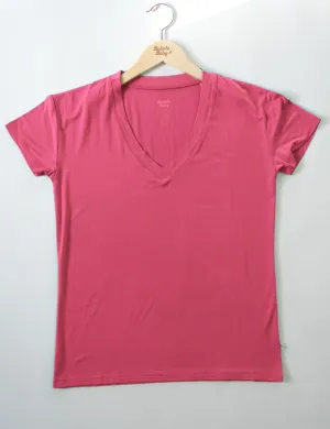 Hibiscus | Short Sleeve Adult V Neck