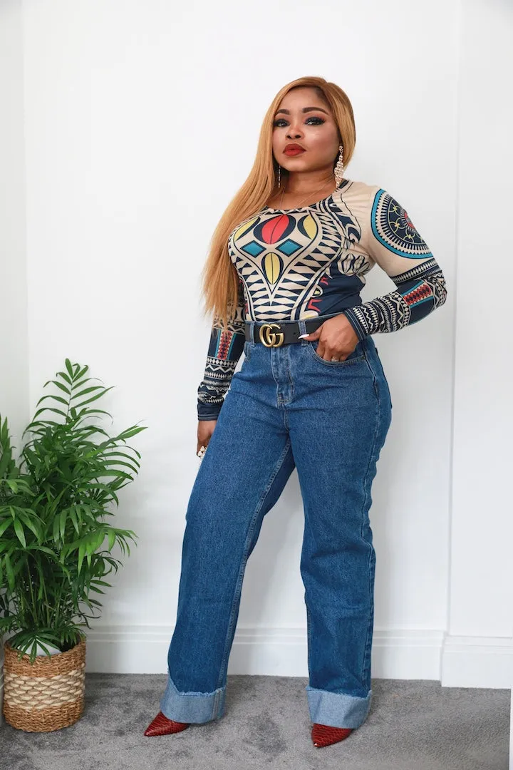 High Rise Wide Leg Jeans
