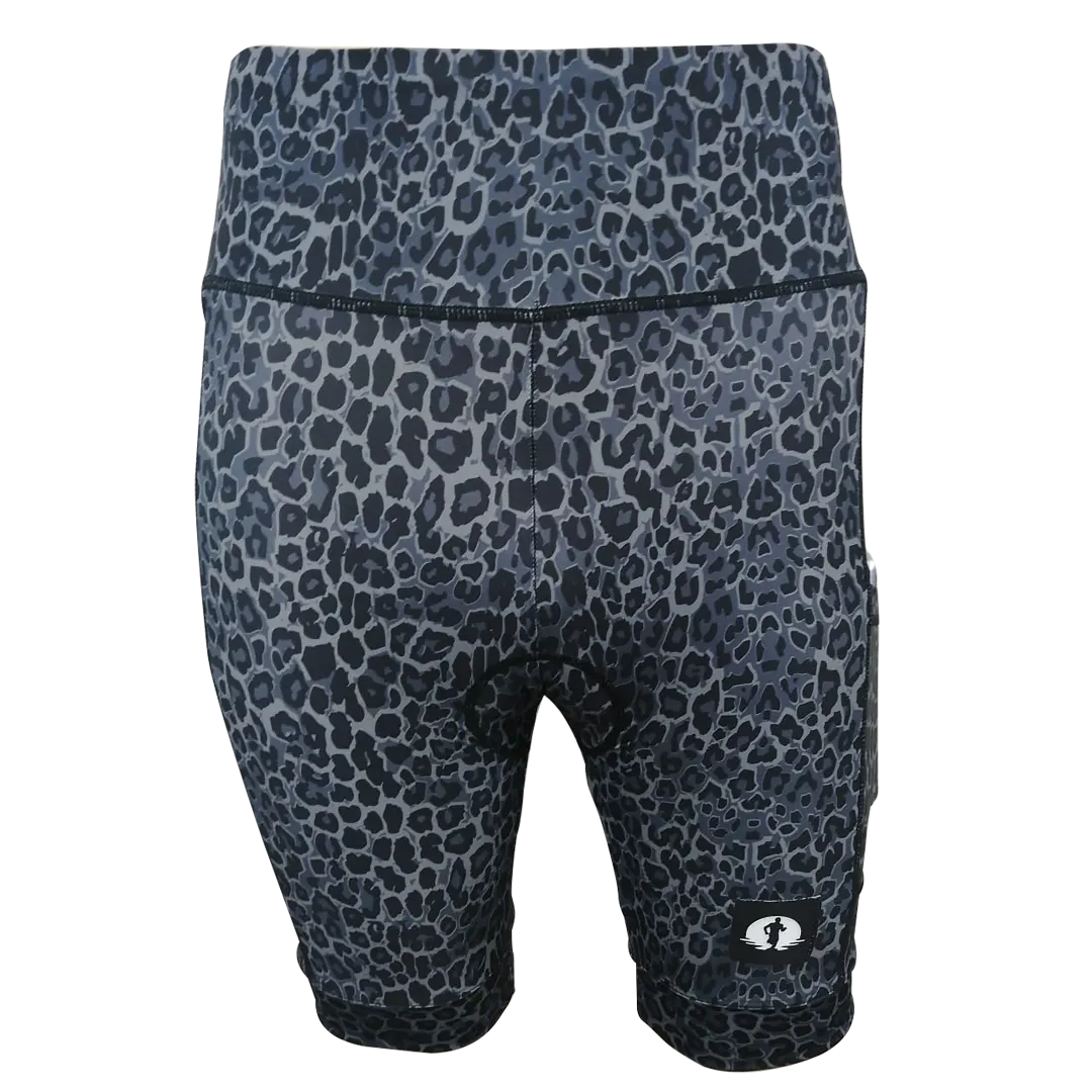 High Waist LADIES Cycling Shorts - Animal Spots