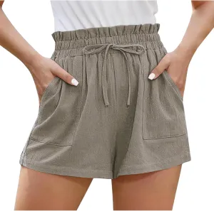 High Waisted Shorts for Women Dressy Casual Summer Shorts with Pockets