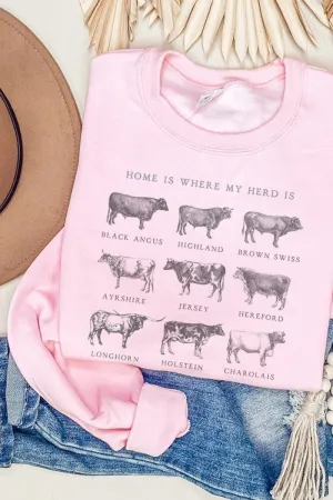 Home Is Where My Herd Is Unisex NuBlend Crew Sweatshirt