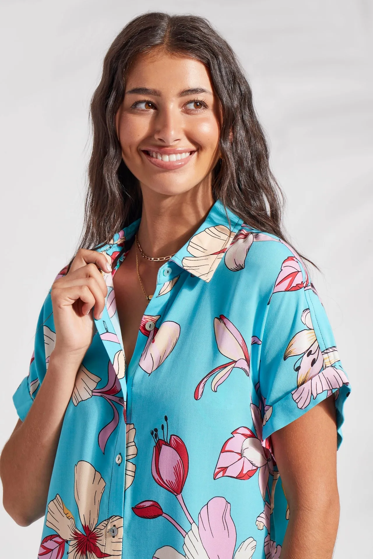 Honolulu Button Down Top